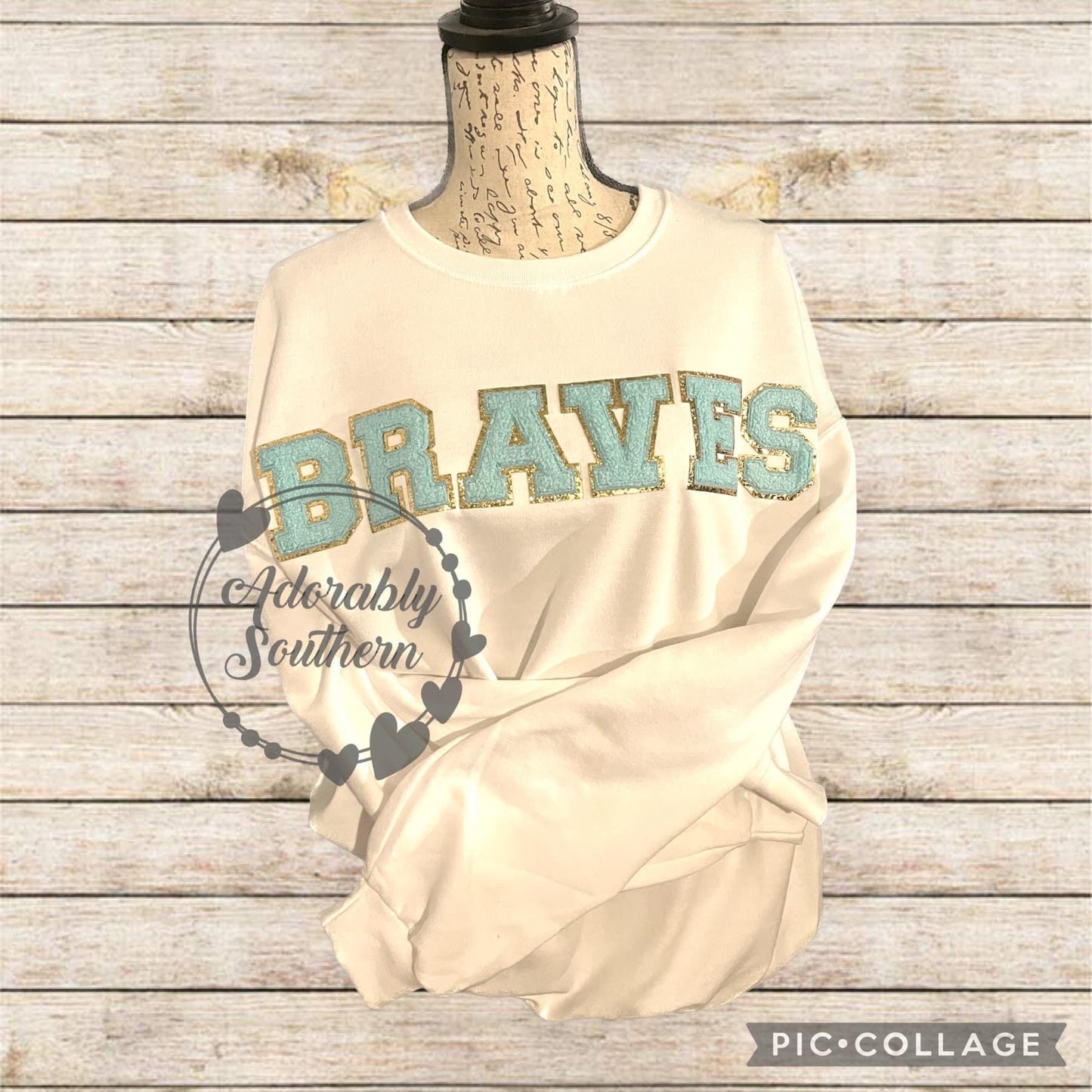 Braves Varsity Letter Sweatshirt