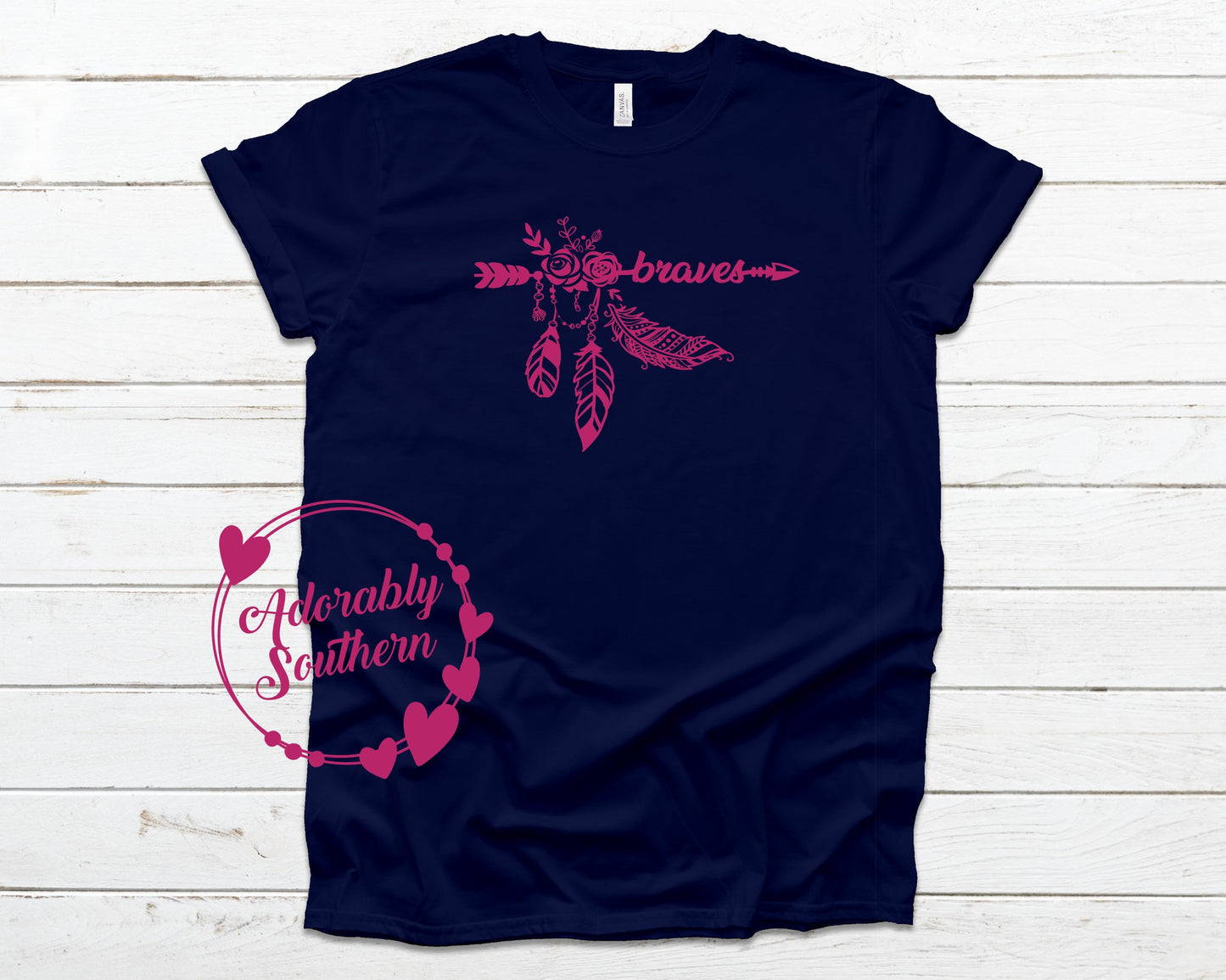 Braves Arrow Feathers and Flowers