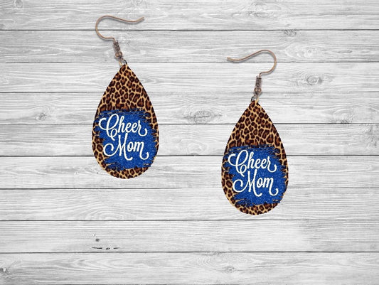 Cheer Mom Teardrop Earrings