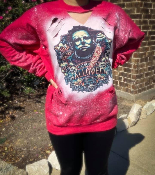 Halloween Ripped Sweatshirt