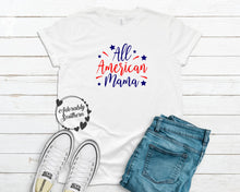 Load image into Gallery viewer, Bella+Canvas White All American Mama
