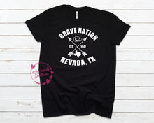 Load image into Gallery viewer, Bella+Canvas Black Brave Nation Nevada TX
