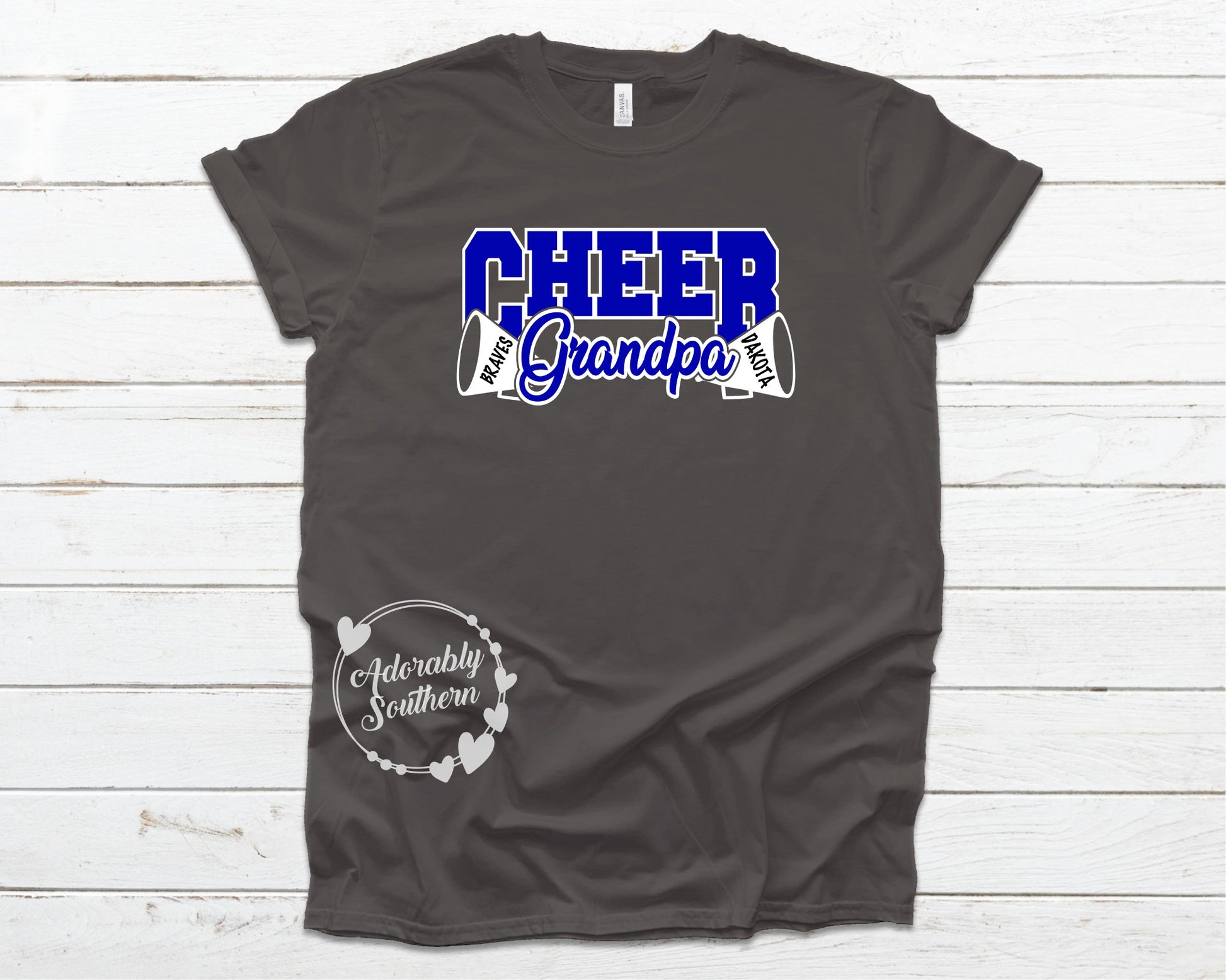 Bella+Canvas Asphalt Cheer Grandpa