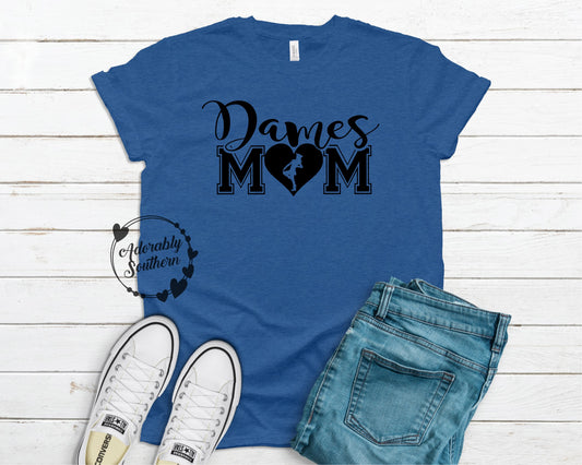 Bella+Canvas Heather True Royal Drill Team Mom