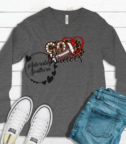Football Go Braves Long Sleeve