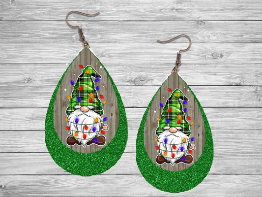 Gnome Christmas Earrings
