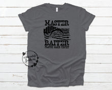 Load image into Gallery viewer, Bella+Canvas Heather Storm Master Baiter Father&#39;s Day Shirt
