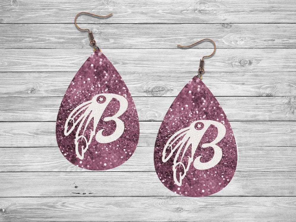 Rustic Rose Braves B Earrings