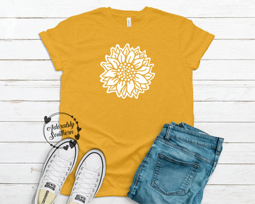 Sunflower Bella+Canvas Heather Yellow Gold